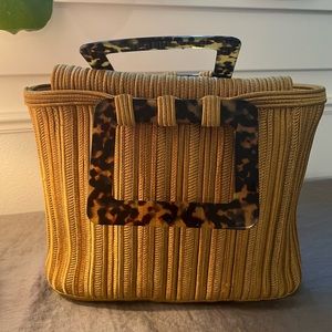 RARE Yves Saint Laurent Top Handle Passementerie Bag YSL, 1990s